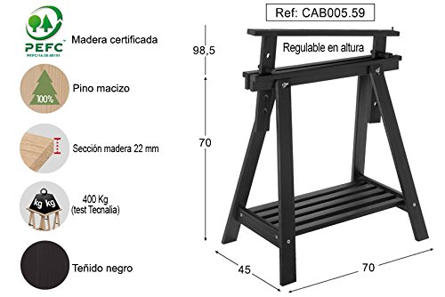 ASTIGARRAGA KIT LINE Caballete Pino Archi Tec negro