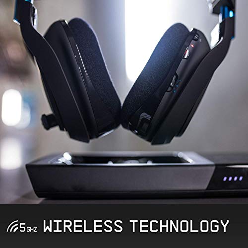 ASTRO Gaming A50 - Auriculares con micrófono inalámbricos y Estación base, Tercera generación con sonido envolvente Dolby 7.1, compatibles con PlayStation 4/PC/Mac, Negro y Azul