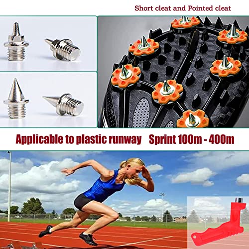 Atletismo Clavos con Llave,Clavos de Pista Repuesto,Clavos de Pista Atletismo,Clavos Atletismo,Acero Resistente Clavos para Zapatos,Acero Resistente Clavos para Zapatos de Pista,Clavos Pista Espigas