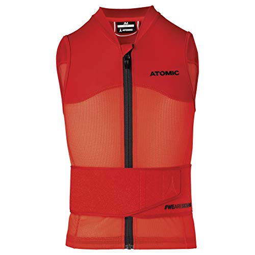 Atomic Live Shield Vest Jr, Unisex niños, Red, S