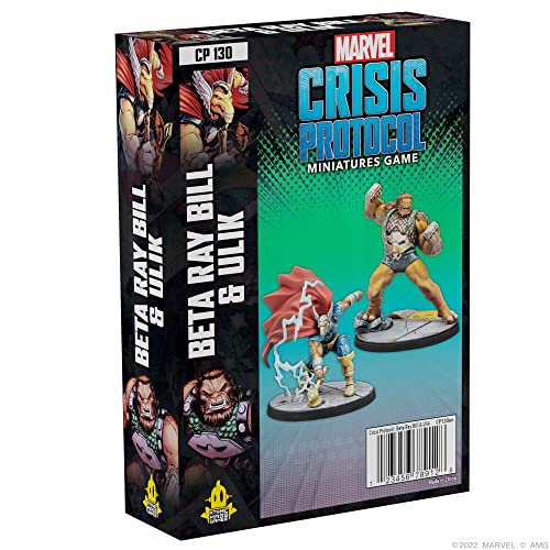 Atomic Mass Games, Marvel Crisis Protocol, Beta Ray Bill & Ulik, Juego de Miniaturas en Inglés