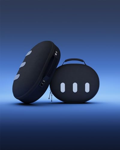 Aubika Mini funda para Meta Quest 3, funda de transporte rígida para accesorios Oculus Quest 3, compatible solo con auriculares y controladores, viaje y almacenamiento, Black, mini, Organizador de