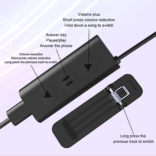 Auriculares De Conducción ósea Con Cable Con Micrófono, 2023 Auriculares Bluetooth 5.3 De Oído Abierto, Con Ambos Cables De 3,5 Mm/Typec, Auriculares Impermeables Ip68 Para Correr Entrenamientos