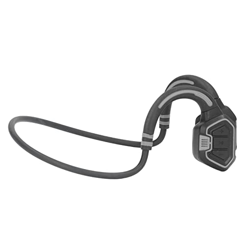 Auriculares de Natación, Auriculares de Conducción ósea ABS Durable IP68 Profundamente Impermeable Memoria Incorporada 16G 5.1 para Correr (Gris-Plata)