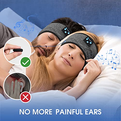 Auriculares para Dormir con Diadema Bluetooth para Dormir, Fulext inalámbricos con cancelación de Ruido para Dormir de Lado, Siesta de Oficina, Viajes aéreos, relajantes, meditación