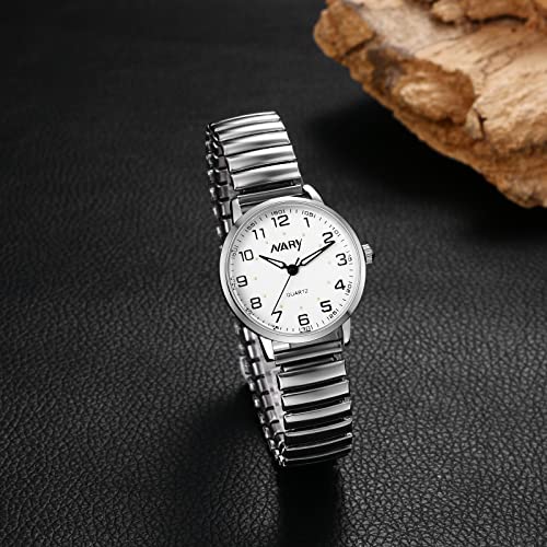 Avaner Reloj con Personalidad A La Moda, Esfera Digital Grande, Correa Elástica Fuerte, Reloj De Cuarzo Ultrafino para Mujer