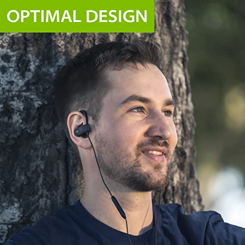 Avantree Auriculares Running Deportivos con Micrófono, Auriculares con Cable para Correr con Gancho de Oreja Compatibile con iPhone, Samsung - E171