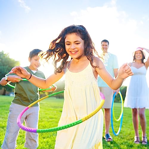 AVCXEC Hula Hoop Niña, Multicolor Hula Hoop Niña 4 Años con Jump Rope, Hula Hoop Fitness Desmontable para Niños y Niñas, Entrenamiento, Juegos, Fitness, Gimnasia