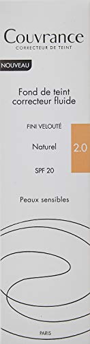 Avene Couvrance Base Corrector Fluido con SPF 20, 30 ml, 2.0 Natural