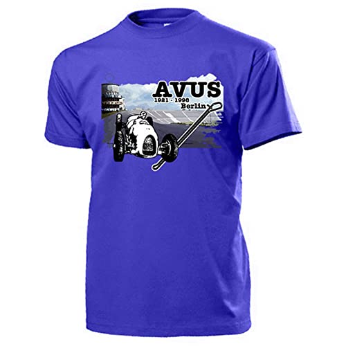 AVUS Nord curva – Circuito 30 años Berlin Tráfico del Automóvil Ejercicios Calle Motorsport carreras Kult Legende – Camiseta # 13716 azul cobalto XX-Large