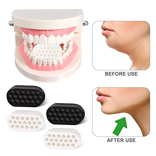 AWAVM Entrenador de silicona para masticar, ejercitador de mandíbula, pelota de ejercicio facial, fortalecedor de mandíbula, entrenador muscular de barbilla, fortalece y regula los músculos faciales