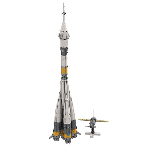 AYAY Soyuz-FG Juego de construcción de cohetes ruso con peso pesado, serie espacial de la NASA, juego de bloques de construcción, compatible con Lego NASA (4248PCS)