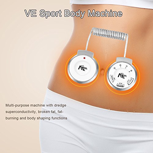 AYNEFY Máquina de Liposucción Corporal VE Sport, Silent 10 Potencia Ajustable Vientre Brazo Pierna Quema de Grasa Reducción 6 Modos de Masaje Masajeador Adelgazante Moldeador Corporal