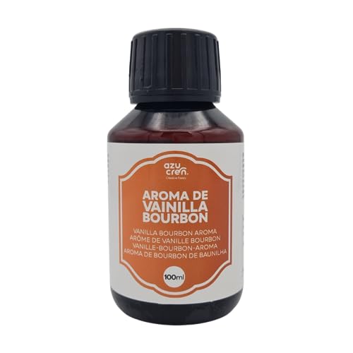 Azucren - Aroma de Vainilla Bourbon - Concentrado para Repostería - Ideal para Postres, Tartas, Bizcochos y Cupcakes - 100 Ml