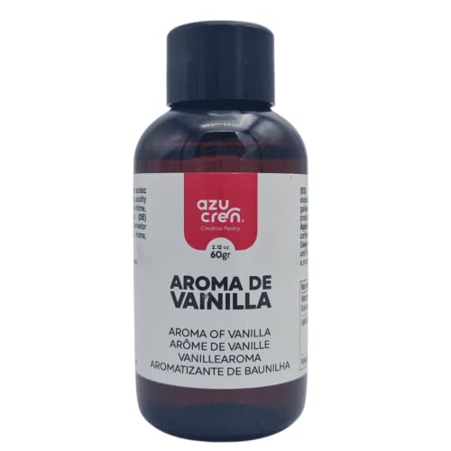 Azucren - Esencia de Vainilla - Extracto de Vainilla - Ideal para Postres, Tartas, Bizcochos y Cupcakes - 60 Gr