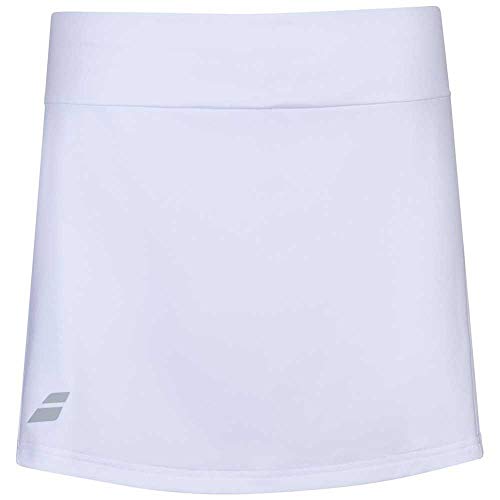 Babolat Play Skirt Girl Falda, Unisex niños, White/White, 10-12 años