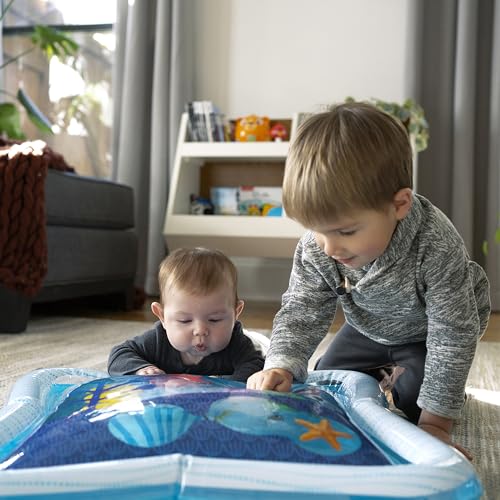 Baby Einstein, Alfombra de Juegos Inflable con Agua Ocean of Discovery, Gimnasio de Actividades con 6 animales flotantes, exploración sensorial, fácil de limpiar, 6 meses, 1 Stück (1er Pack)