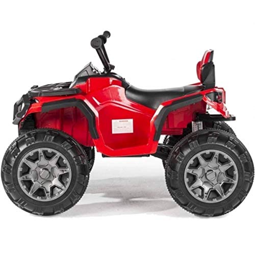 Babycar 0906r – Quad Outlander eléctrico Full Optional con amortiguación y MP3, 12 V, Rojo