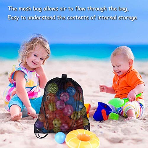 BAIBEI 2Pcs Mochila con Cordón de Malla, Gimnasia Deportiva para natación, Playa, Viajes, Deportes, Mochila con Cordón (45 * 38cm)