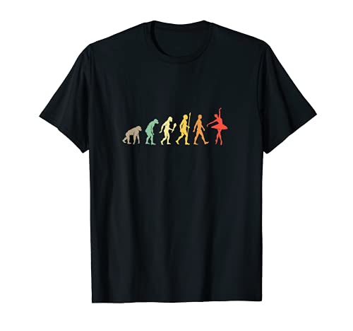 Ballet Danza Evolución Regalo Vintage Bailarina Camiseta