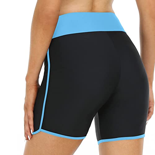 Bañador para hombre para mujer, pantalones cortos de baño de cintura alta, parte inferior del traje de baño, pantalones cortos para niño, parte inferior, banda elástica ancha, pantalones cortos de