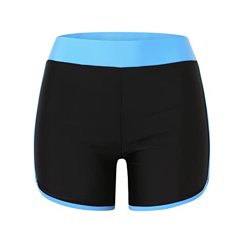 Bañador para hombre para mujer, pantalones cortos de baño de cintura alta, parte inferior del traje de baño, pantalones cortos para niño, parte inferior, banda elástica ancha, pantalones cortos de