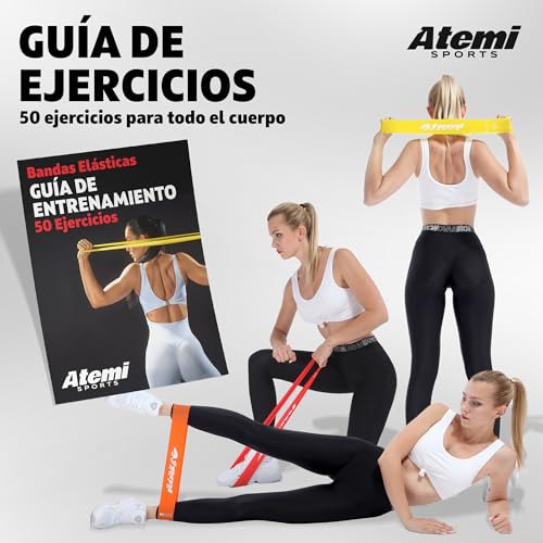 Banda Elástica Fitness [Extra Ancha] | Bandas de Resistencia para Glúteos, Piernas, Caderas | Cintas Elásticas Musculacion para Mujeres u Hombres [VENDIDOS Individualmente] (#3 Rojo (Medio))