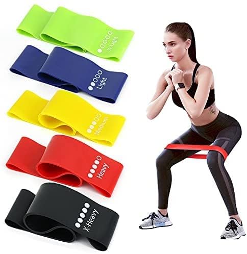 Bandas de Resistencia Kit,Cinturón de Tensión de Anillo, Cinturón de Gimnasia,Bandas de Resistencia y Fitness Profesional,Musculación de Látex Bandas de Resistencia para Yoga, Pilates, Gimnasia