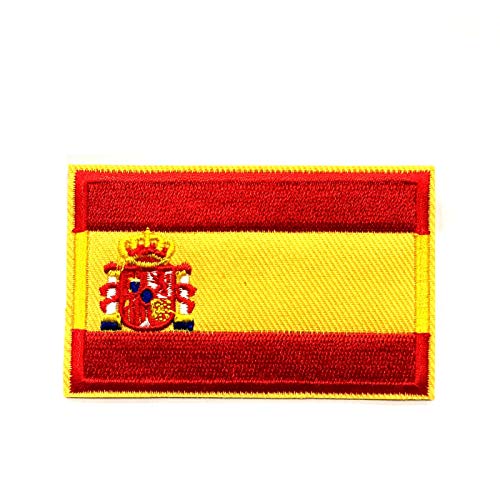 BANDERA DEL PARCHE BORDADO PARA PLANCHAR O COSER (España 5.5cm)