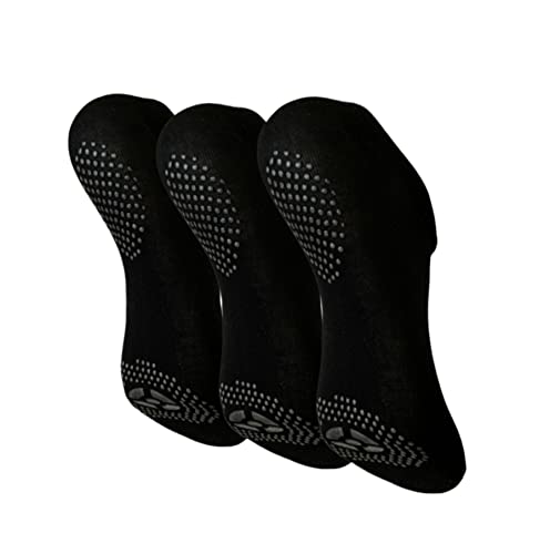 BANDEVO CALCETINES PILATES, YOGA, (3 PARES DE CALCETINES PARA MUJER DE BAMBU) CALCETINES ANTIDESLIZANTES MUJER, CALCETÍN TOBILLERO