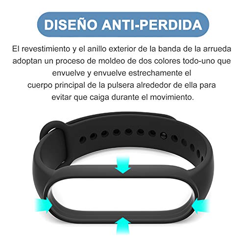 BANGTING 20 Piezas Correas de Recambio Compatibles con Xiaomi Mi Band 7 / 6 / 5 y Amazfit Band 5, (20 Colores)