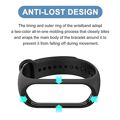 BANGTING 20 Piezas Recambio Correa Compatible con Pulseras Xiaomi Mi Band 4 / Xiaomi Mi Band 3, Banda Reemplazo para Fundas Mi Fit 4 Miband3 (20 Colores)