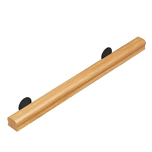 Barandilla De Madera Kit de Pasamanos de Escalera, Montado en la Pared Seguridad Pasamanos Antideslizante para Casa Pasillo del Desván Peldaño de Escalera ( Color : Wood color , Size : 90cm/3ft )