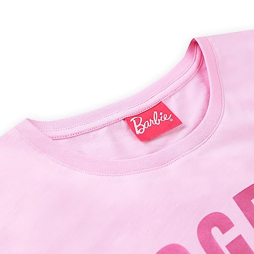 Barbie Camiseta Niñas | Ropa de Niña Algodón | Camiseta de Manga Corta | Rosa 3-4 Años