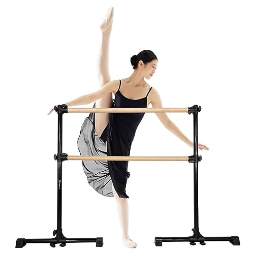 Barra de Ballet Barra de Ballet de Doble Capa for niños y Adultos, Barra de Entrenamiento de presión de Pierna portátil, Altura Ajustable y fácil instalación (Size : 1.2M/4FT)