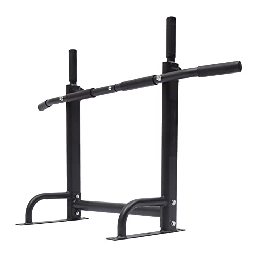 Barra de dominadas multi pull-up para pared, para pecho, brazos, espalda, músculos centrales, color negro