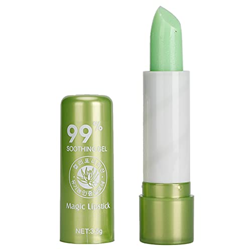 Barra de Labios Mágica Permanente, Bálsamo Labial Brillo Labial Herramienta de Belleza marroquí Aloe Vera Hidratante Cambio de Color