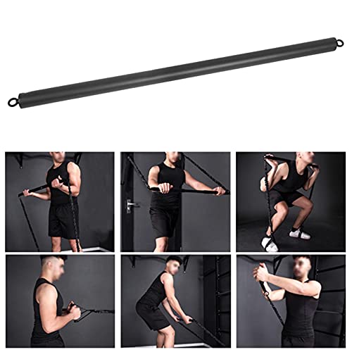 Barra de Pilates, 570mm Portátil Acero Inoxidable + Espuma Barra de Ejercicios Pilates, Trabaja Glúteos, Abdominales, Espalda, Brazos, para Yoga, Mancuernas, Remeros de Fitness