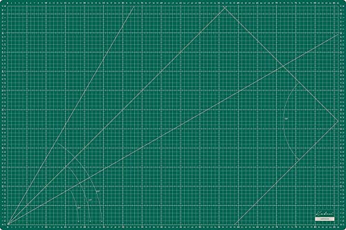 Base de corte grande 90x60 cm (A1) milimetrada en CENTÍMETROS y PULGADAS, auto cicatrizante - Kadusi