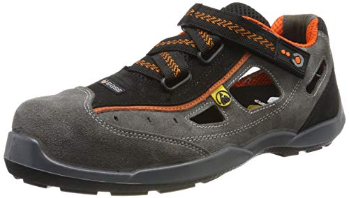 BASE Protection Aerobic S1P ESD SRC Zapato de Seguridad, Talla: 42, Color: Gris/Naranja, B0617GOR42