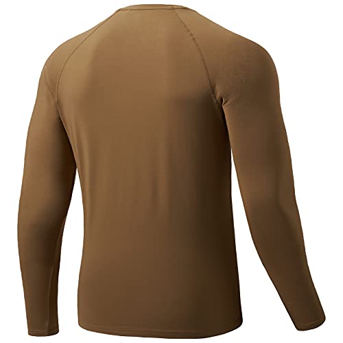 BASSDASH - Camiseta de Capa Base térmica Ligera para Hombre, Ropa Interior antimicrobiana, cálida, ultrasuave, de Secado rápido, FS19M