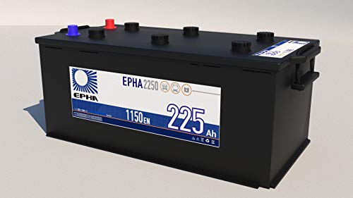 Batería arranque camión y autobús EPHA2250 12v 225 Ah 1150EN +IZQ (no apta para placas solares)