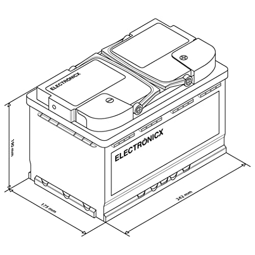 Bateria solar AGM 12v 80Ah Electronicx Caravan Edition V2 - acumulador y fornecimento de baterias solares para caravana - gel solar, mover