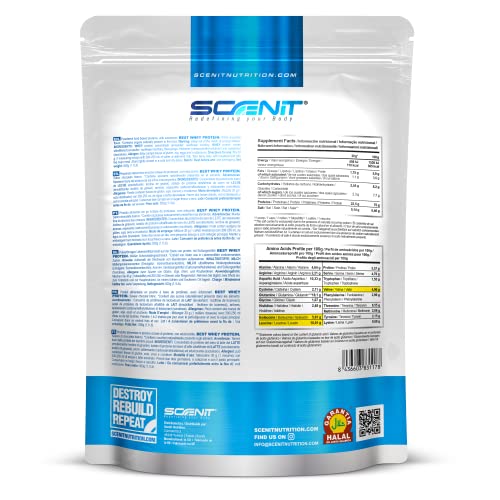 Batidos de Proteinas - Proteína whey - isolada - para masa muscular (500 g) (Chocolate blanco)