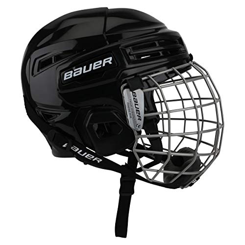 Bauer IMS 5.0 Casco Combo Hombre - Negro, Mediana