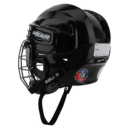 Bauer IMS 5.0 Casco Combo Hombre - Negro, Mediana