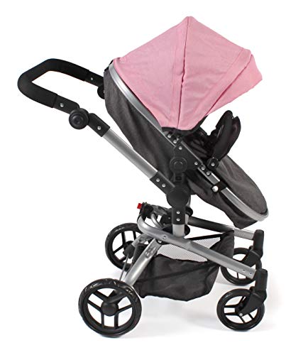 Bayer Chic 2000-Carrito para muñecas Yolo color rosa. (593 86), de 4 a 8 años.