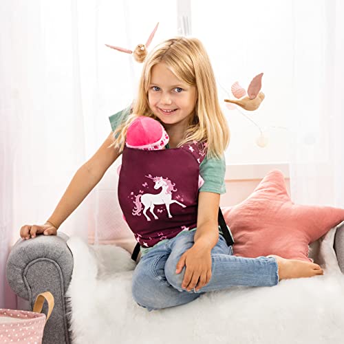 Bayer Design- EasyCarry Portador muñeca, Ajustable, Delantera y Trasera, Burdeos, Rosa, Unicornio, Color (62223AA)