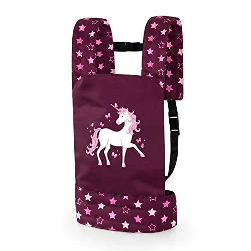 Bayer Design- EasyCarry Portador muñeca, Ajustable, Delantera y Trasera, Burdeos, Rosa, Unicornio, Color (62223AA)