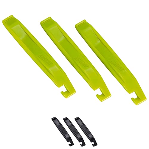 BBB Cycling - Juego de 3 palancas para neumáticos de bicicleta. Color Amarillo Neón - Modelo EasyLift BTL-81